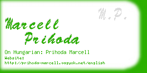 marcell prihoda business card